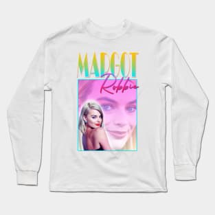 Margot Robbie Retro Design Long Sleeve T-Shirt